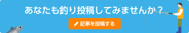 あなたも釣り投稿してみませんか？ 記事を投稿する 