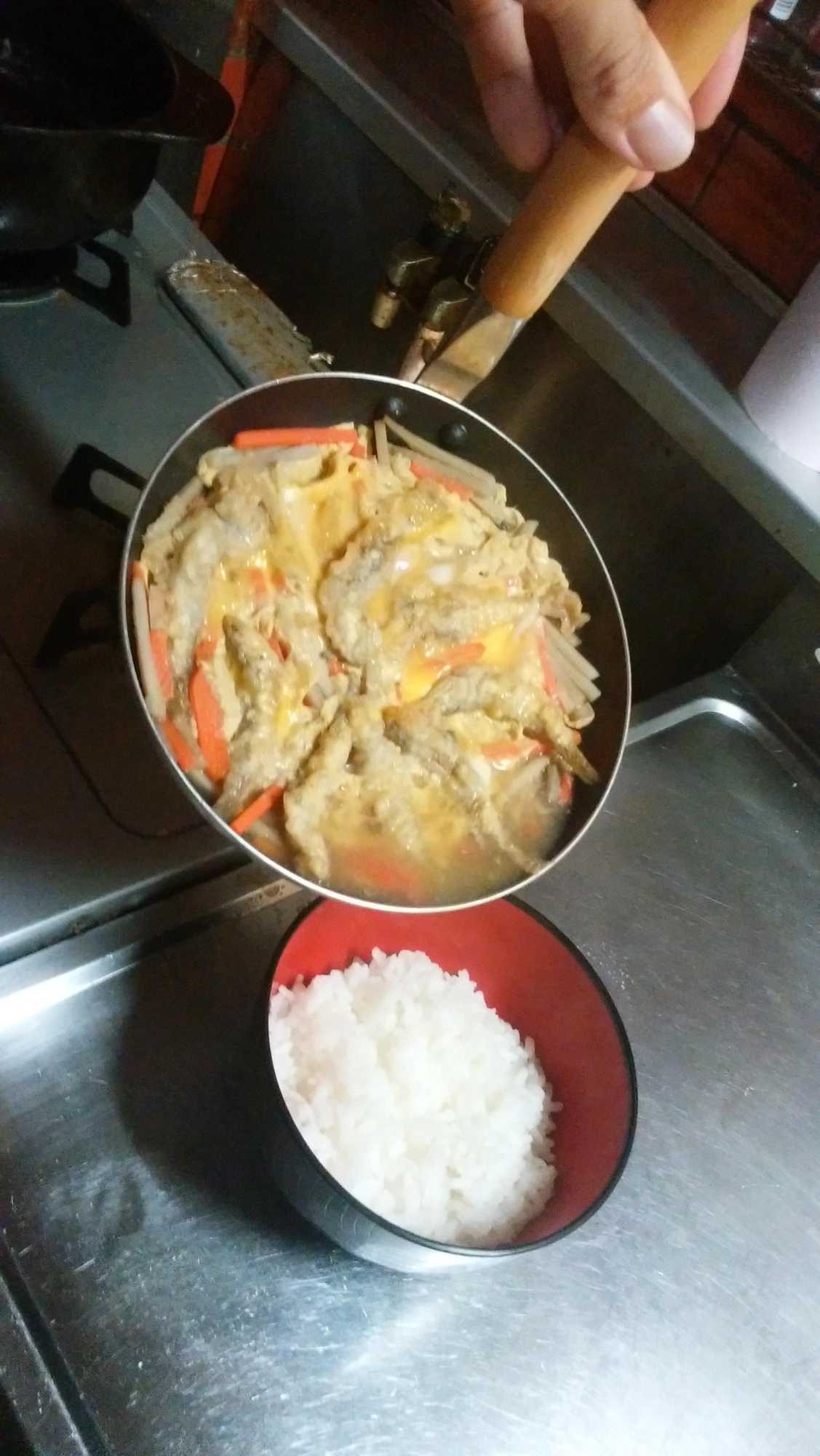 卵とじ!