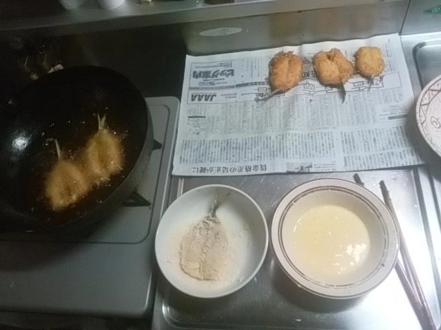 卵と粉は混ぜておく
