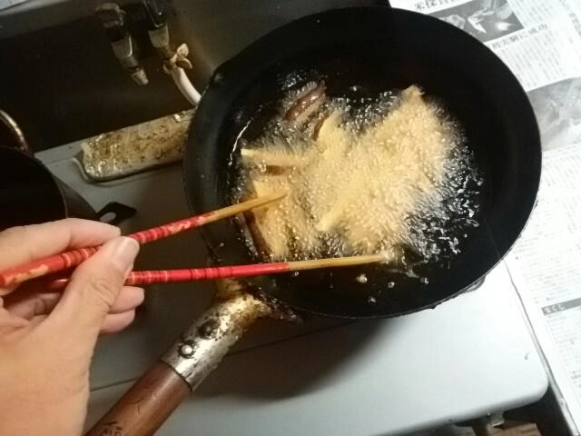 揚げる