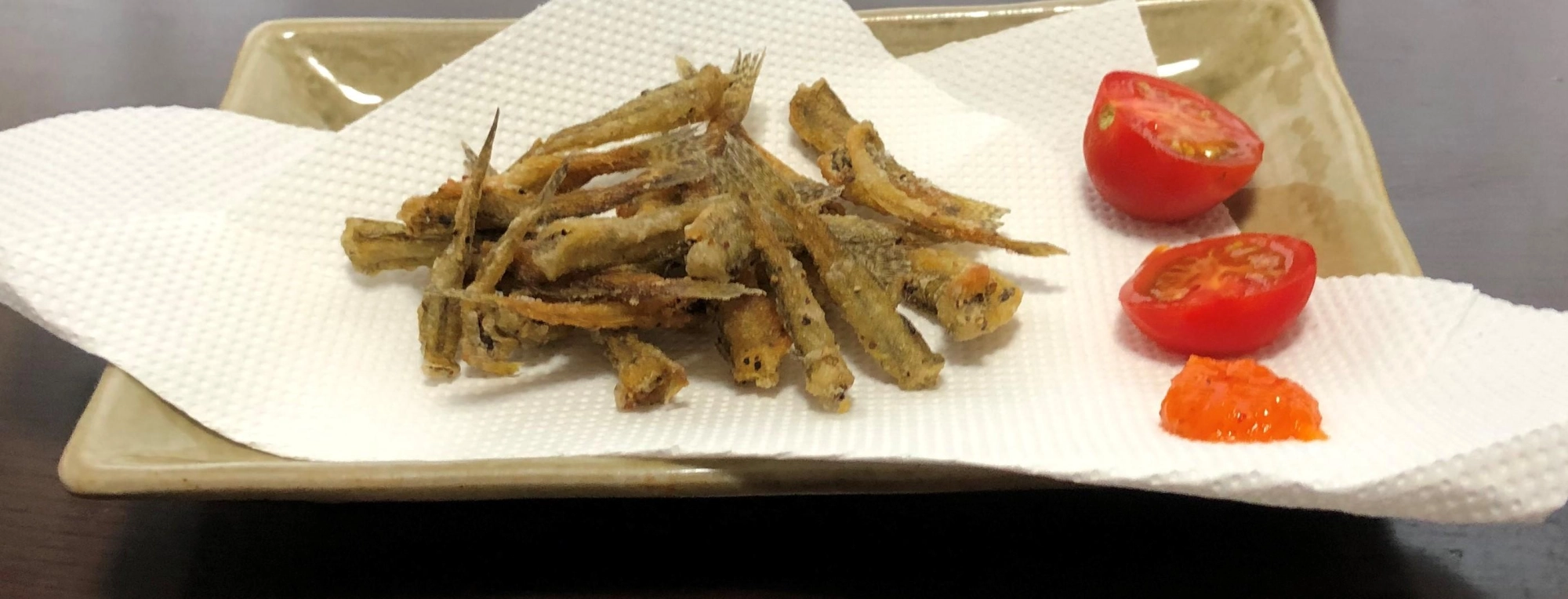 ハゼ唐揚げ