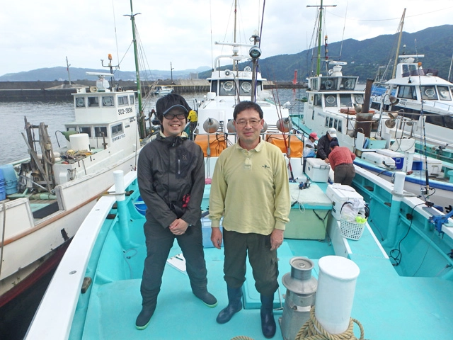伊東市宇佐美港　清貢丸様。お世話になりました。
