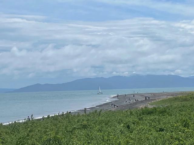 三保半島先端（飛行場周辺）
