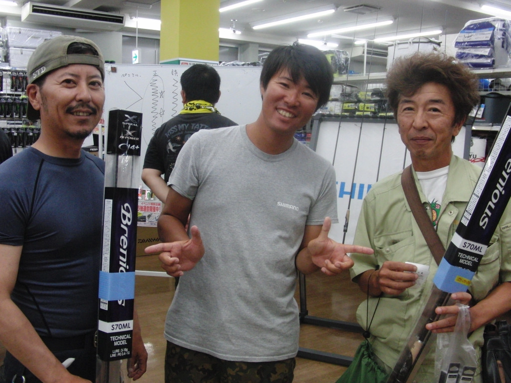 黒田健史プロ来店！浜名湖チヌゲームについて熱く語ってくれました。