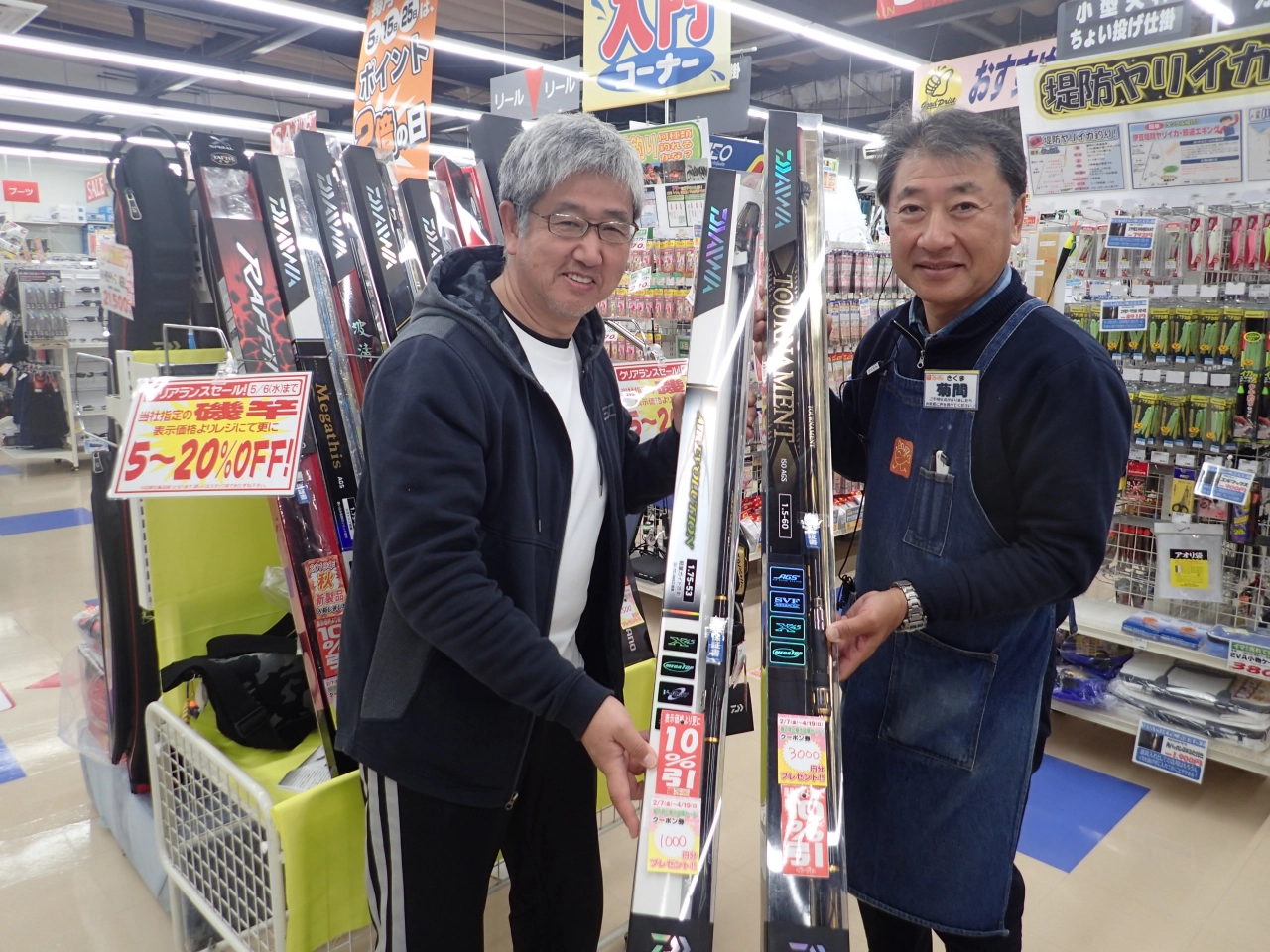 ダイワ磯フィールドテスターテスター　桜井裕さんご来店！