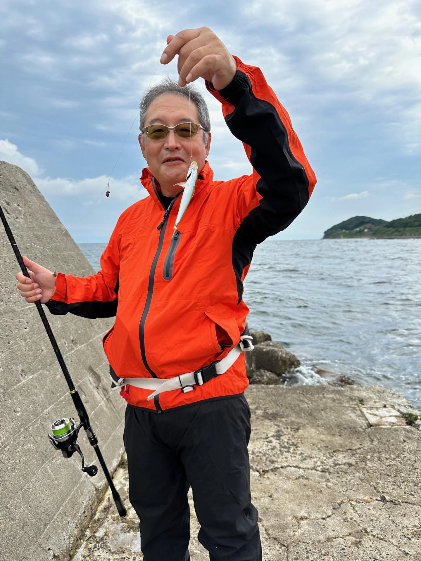 ちょい投げで珍しくアジが喰ってきました(笑)