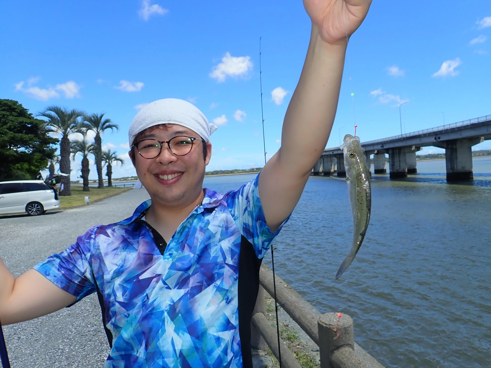 ハゼ以外にもセイゴが釣れました。