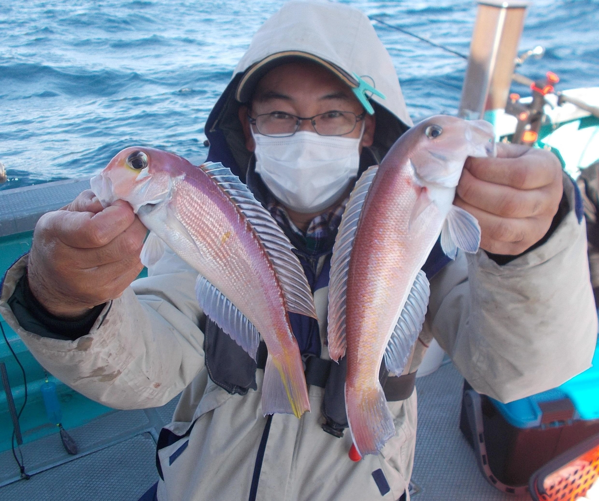 赤・白アマダイを釣ることができました。紅白でめでたい。