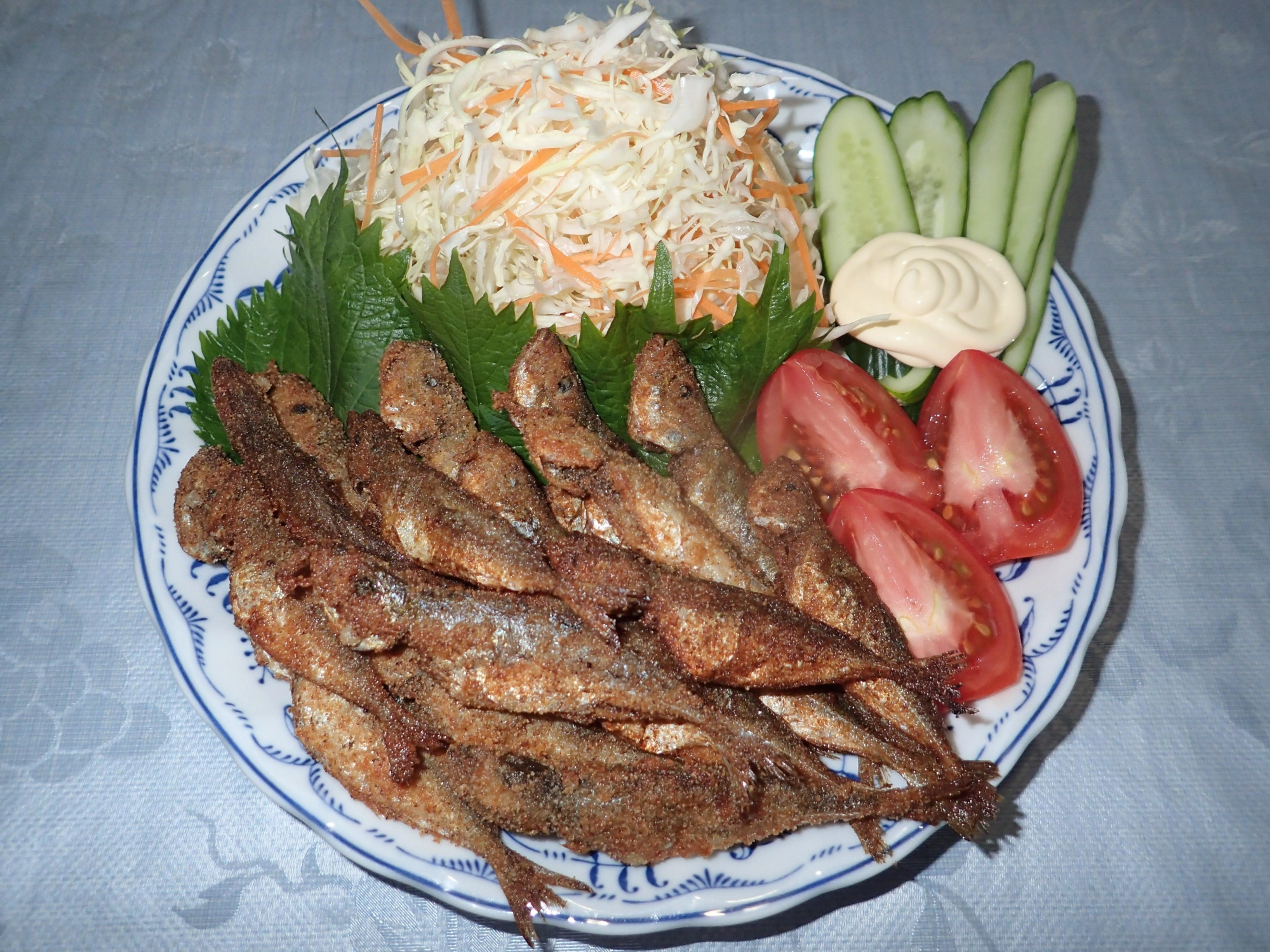 釣りたてのアジのから揚げは一味違います！