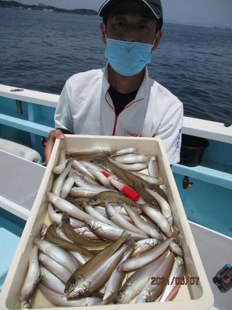 こちらの常連様も『抱卵モロポチャデカギス』混じりで70本近く釣り上げましたッ(^-^)