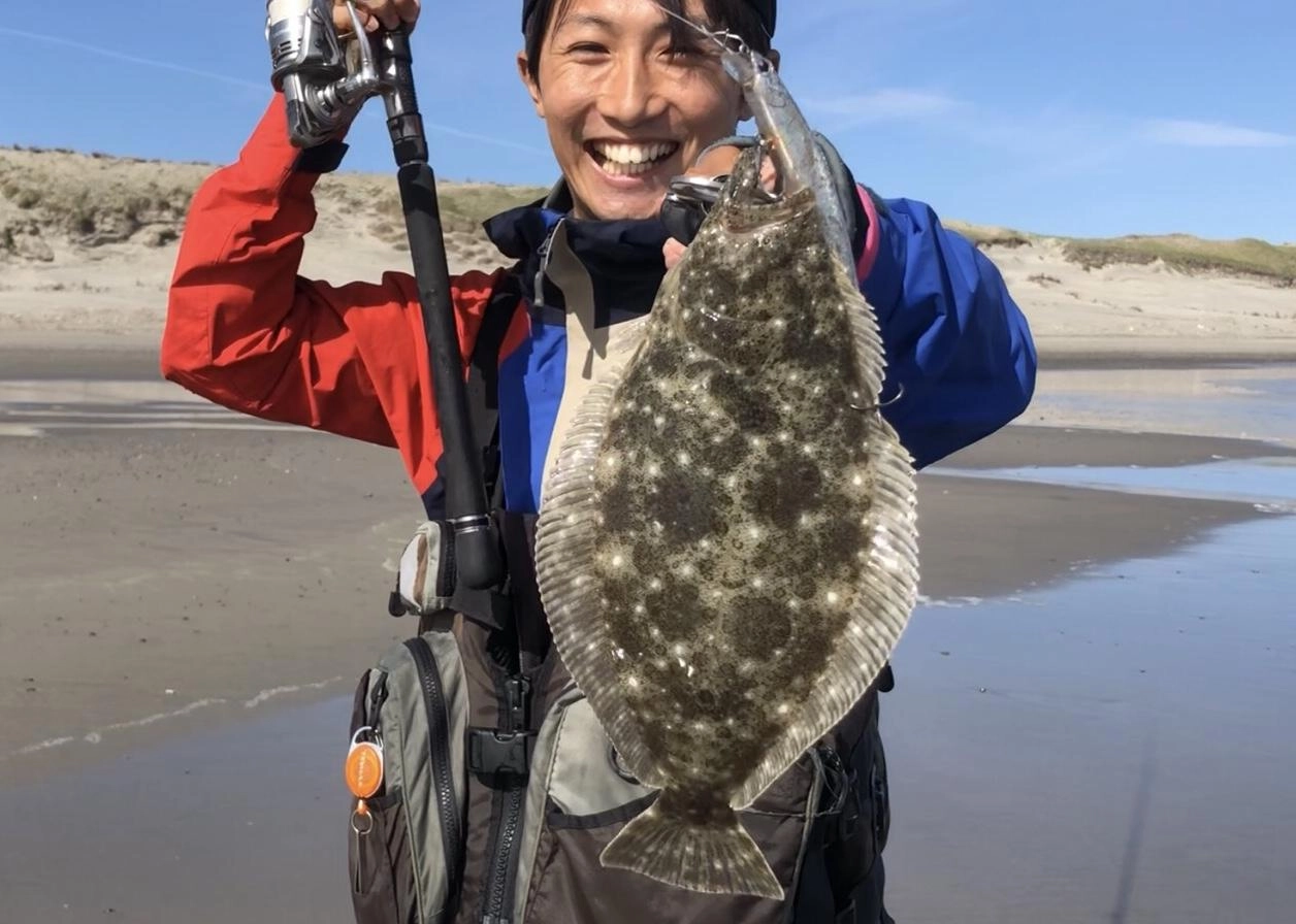 ナバロンに食ってきたソゲサイズのヒラメ。