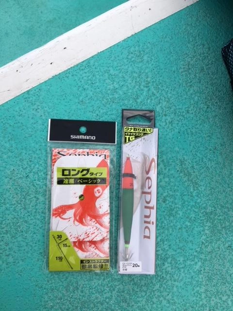 落下速度が速いイケイケスッテは必須。釣果に差が出ます！