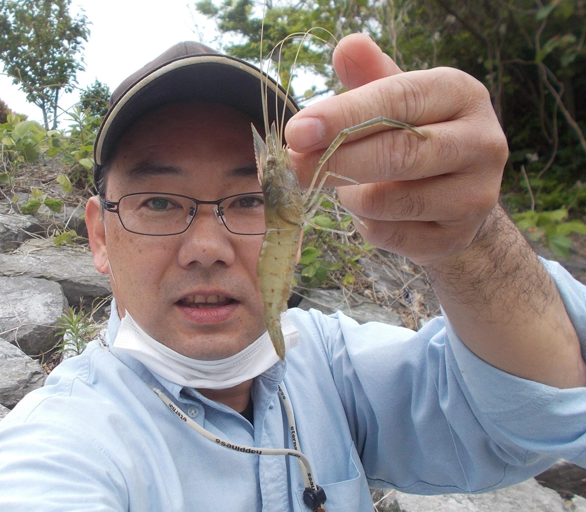 仕事前にテナガエビの釣況を見に行ってきました。