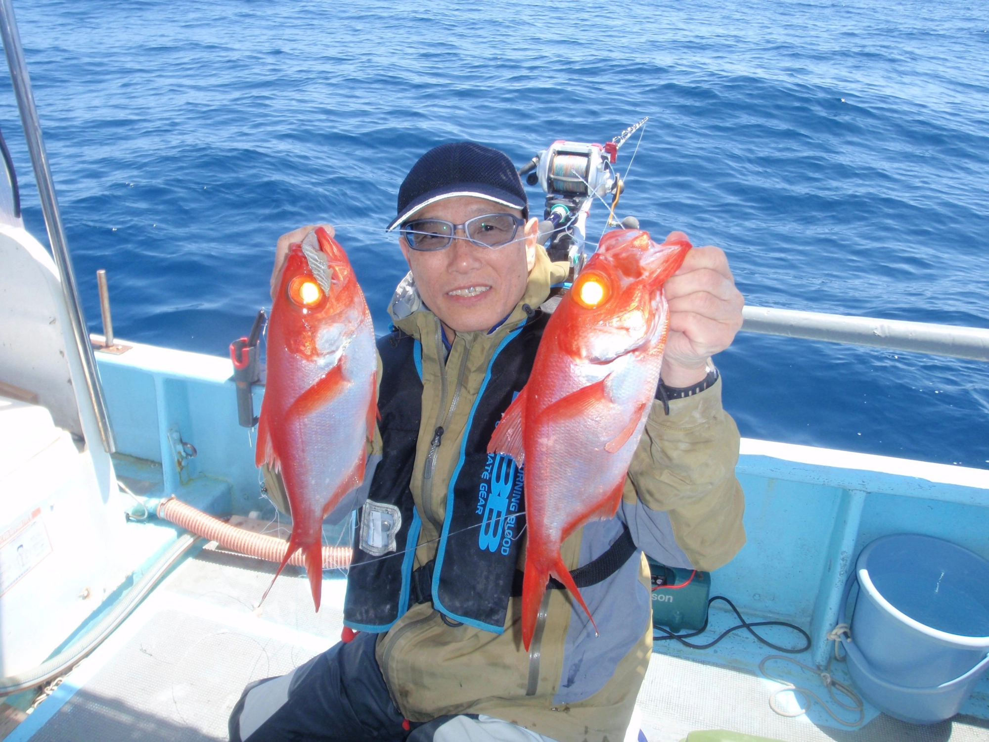 良く釣れた大型キンメ