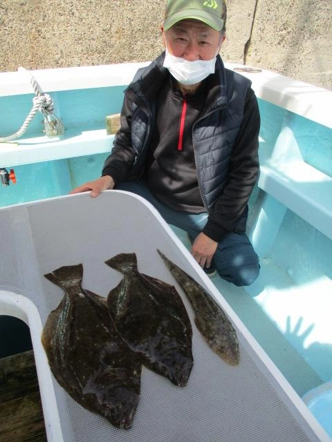 こちらのお客様も初春ビラメ マゴチと豪華釣果でしたよッ(о´∀`о)