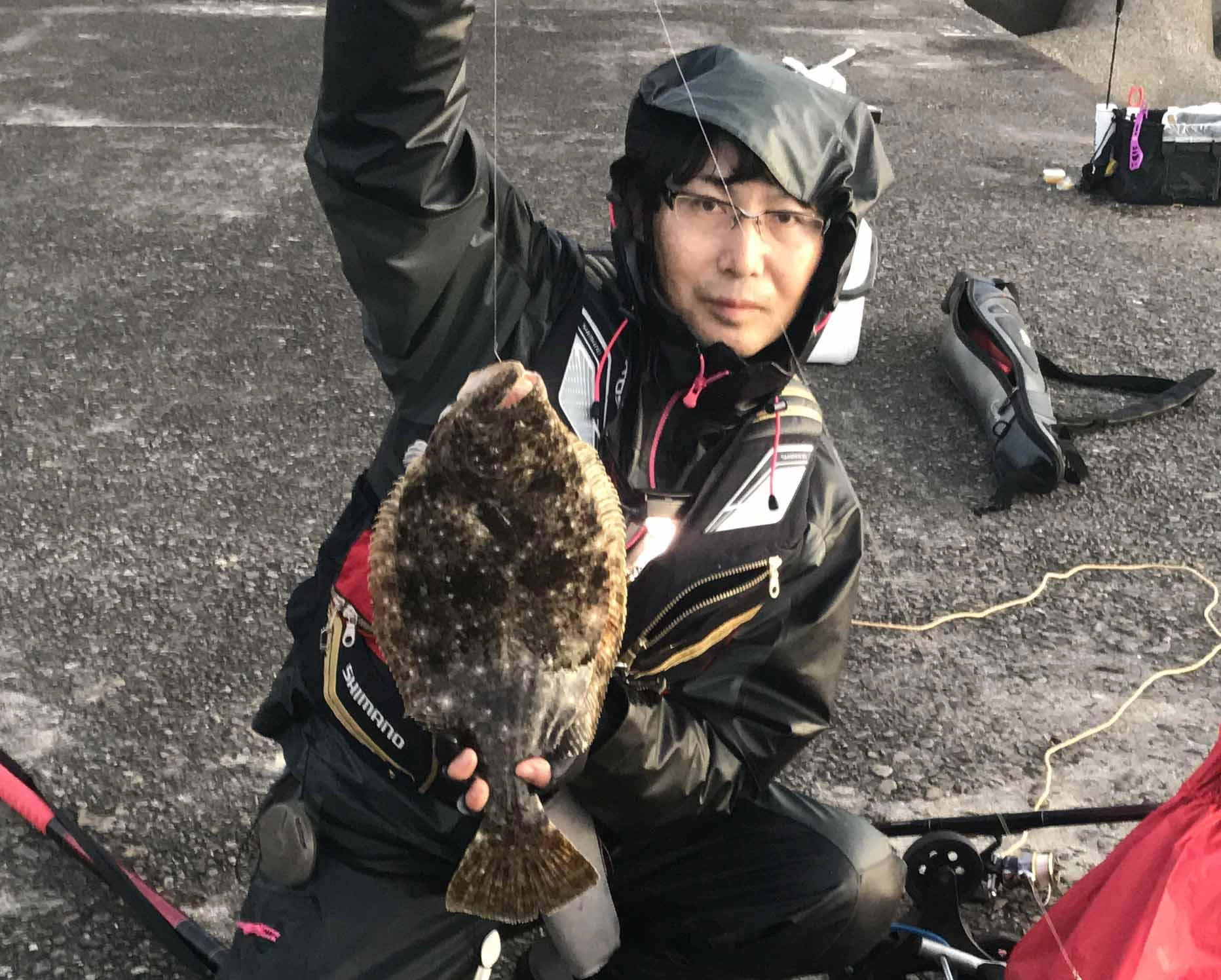 泳がせでヒラメゲット