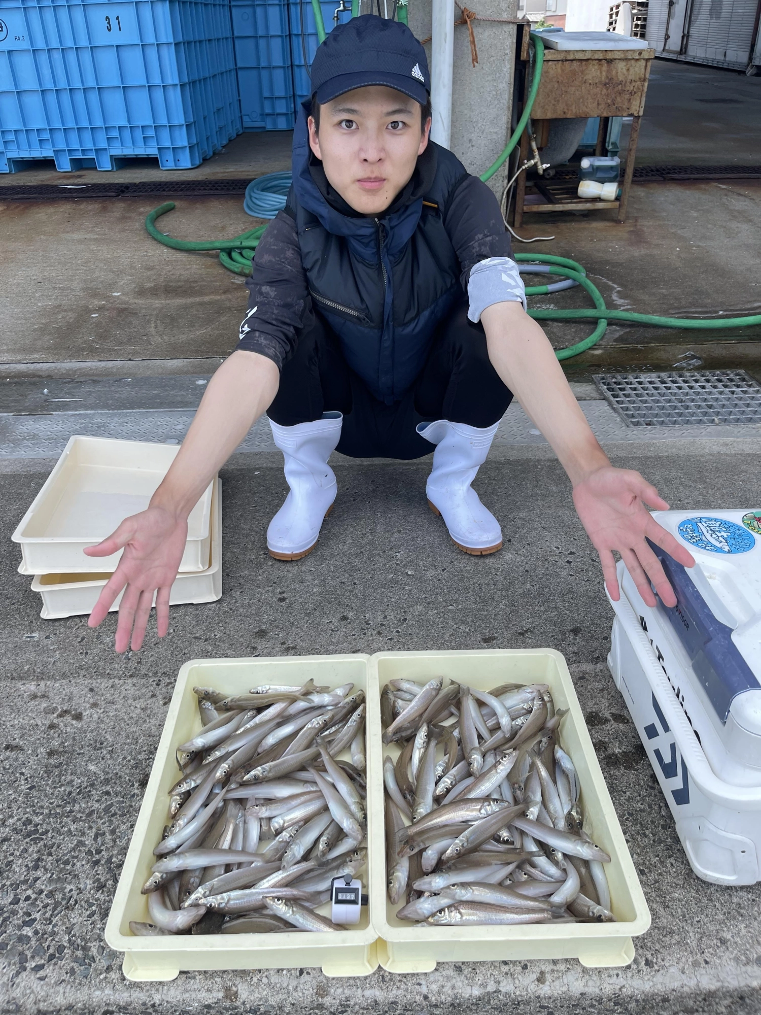 いつものツリボくんも自身の最高釣果 ❶❸❼本も狩るッψ(｀∇´)ψ