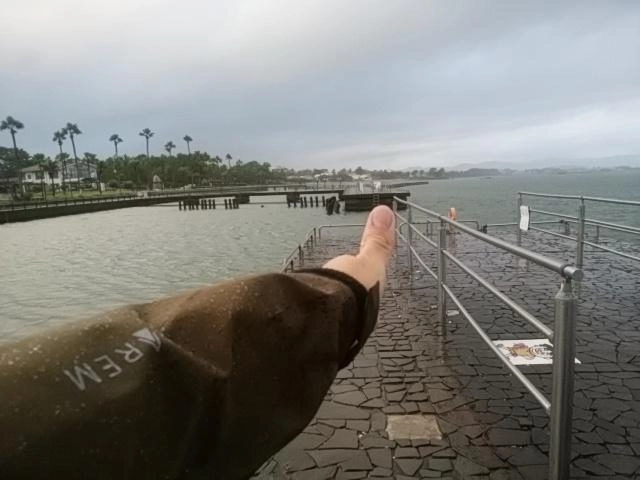 雨で貸切じゃ！