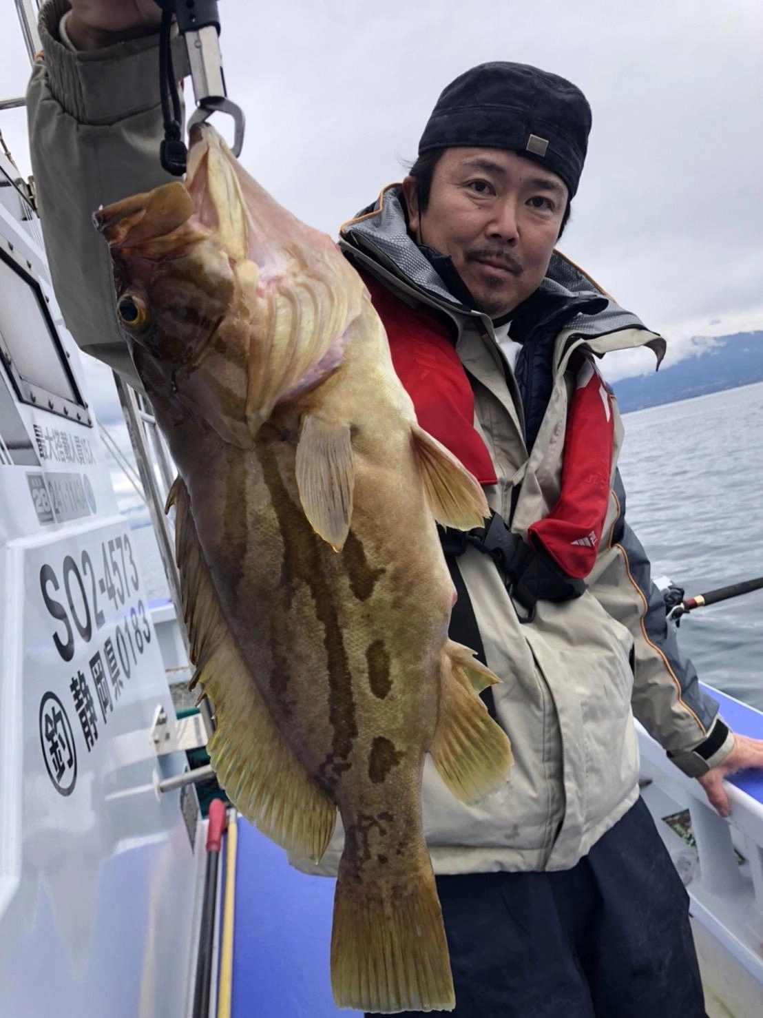 大型のホウキハタが釣れておりました！！この時期のホウキハタはとても美味しいです！