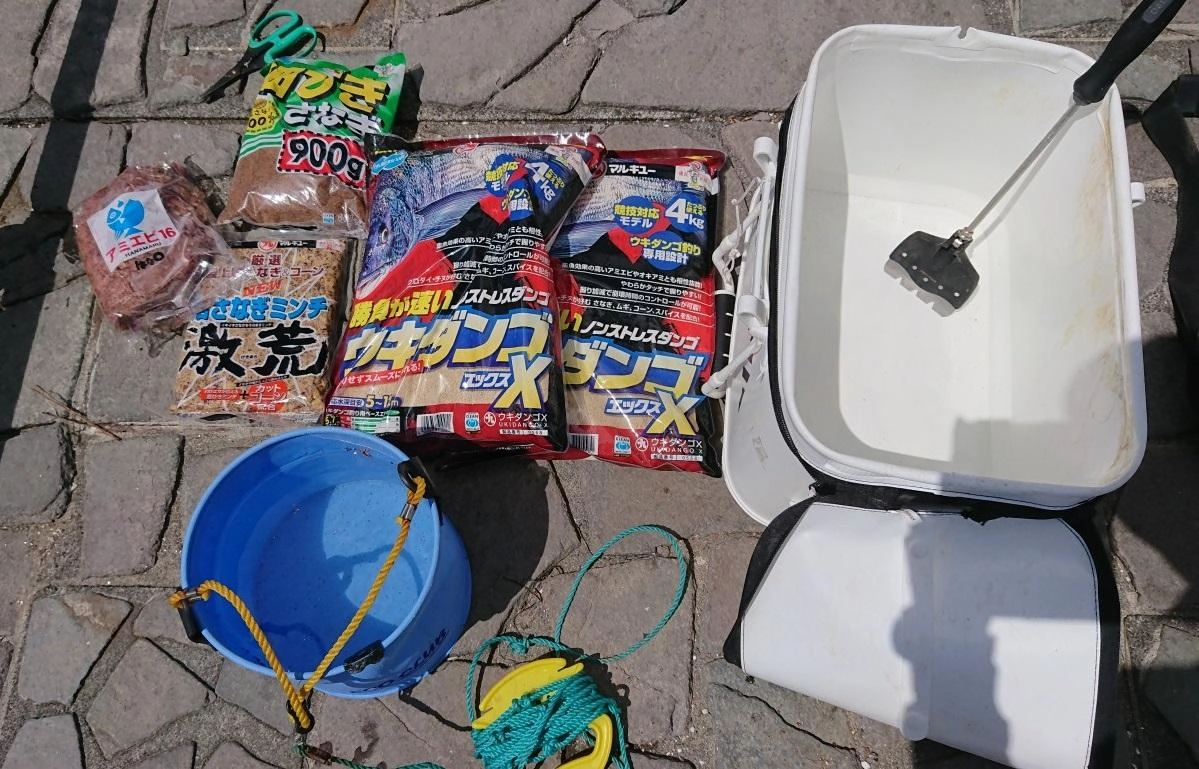 今回の使用エサ：マルキュー　ウキダンゴＸ