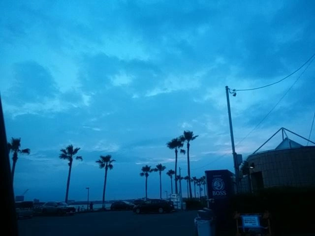 天気予報雨、ぎりセーフ。