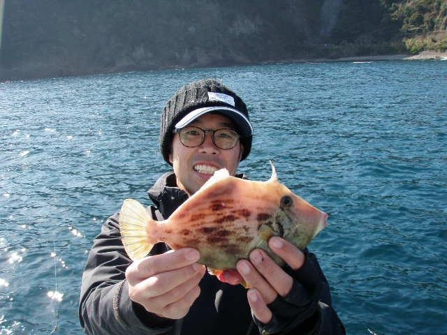 サイズの良いカワハギが釣れます！