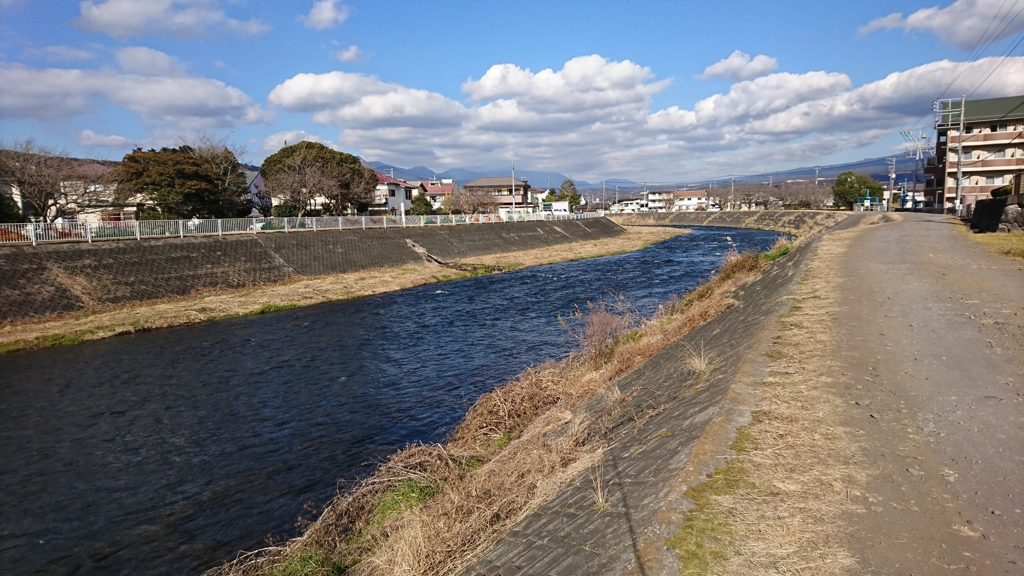 比較的広い流れが続きます。