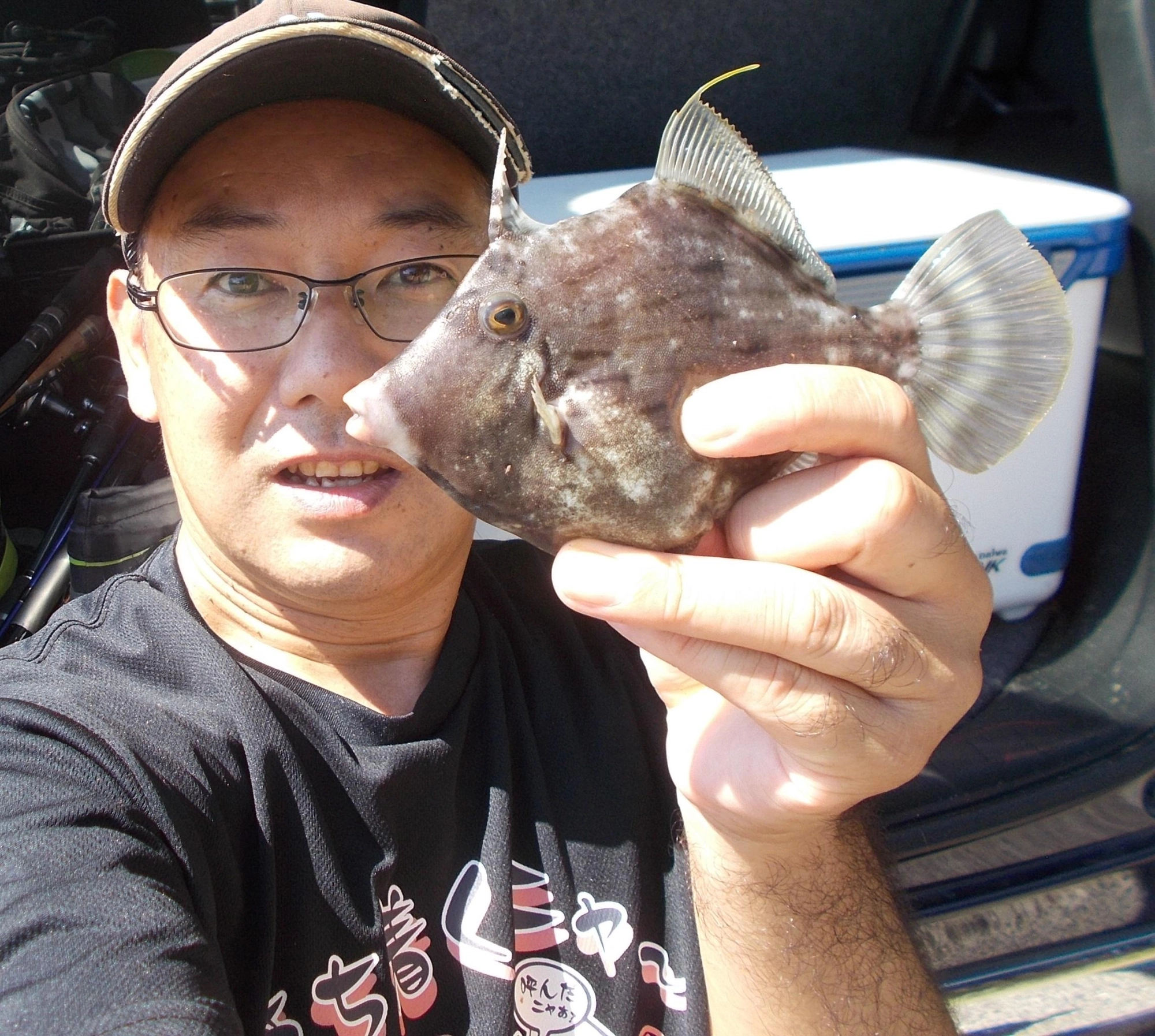 ちょい投げキス釣りのはずはカワハギの群れにアタリお祭り状態に♪他にはセイゴ、ヘダイなどが釣れてきましたよ。
