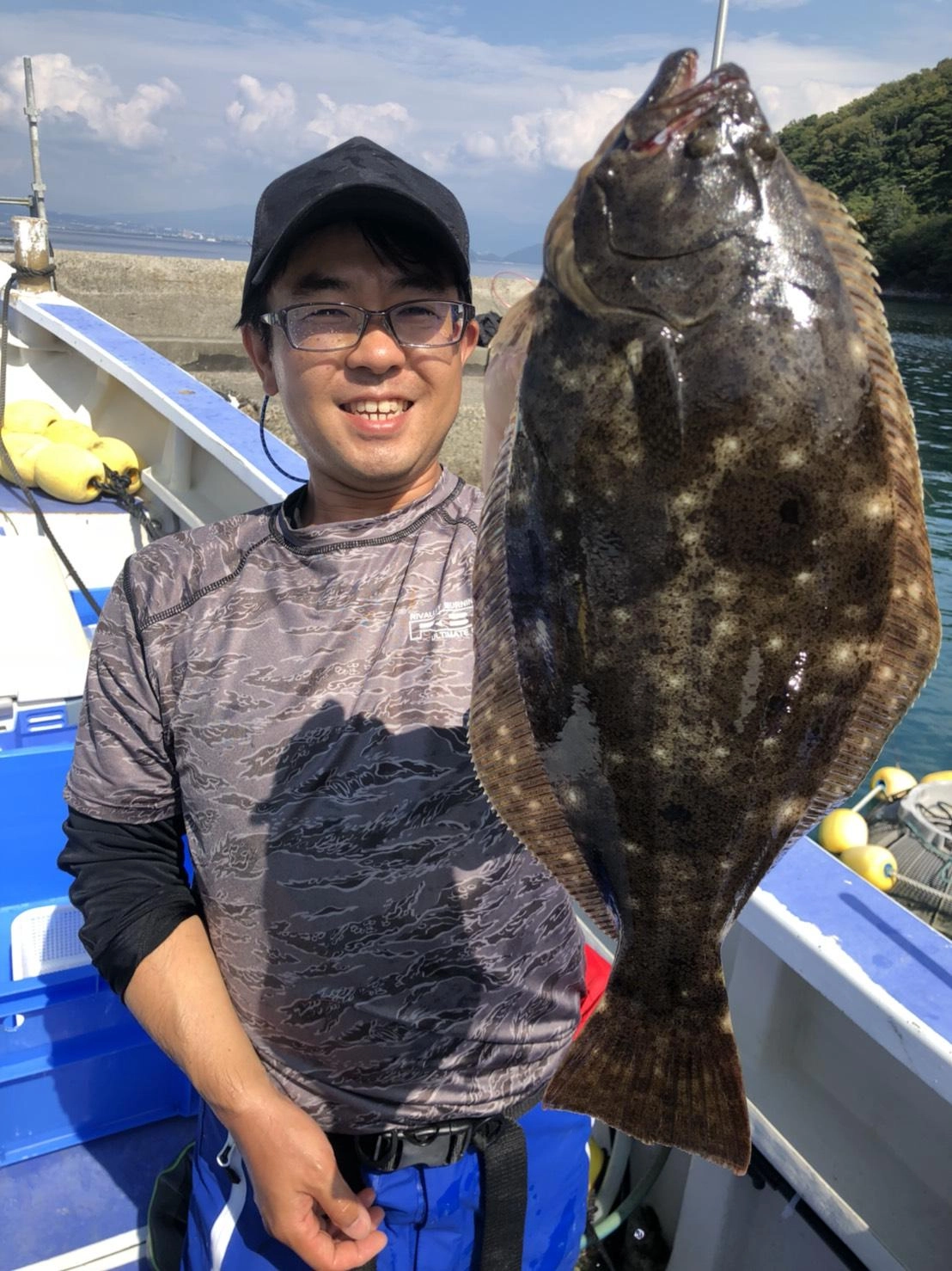 船中1匹の釣果で、貴重なヒラメを釣ることができました！