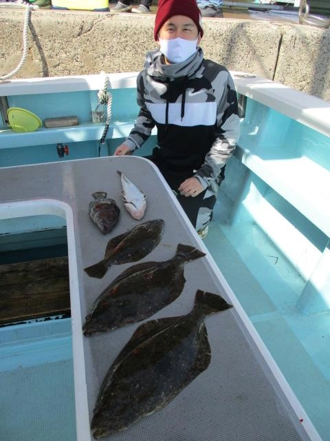 こちらのツリボは『活き鰯ヒラメ釣り』❷回目で初春ビラメを沢山 釣りましたッ( ͡° ͜ʖ ͡°)
