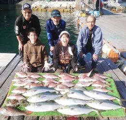 真鯛、青物、シマアジ乱舞！！お世話になりました。