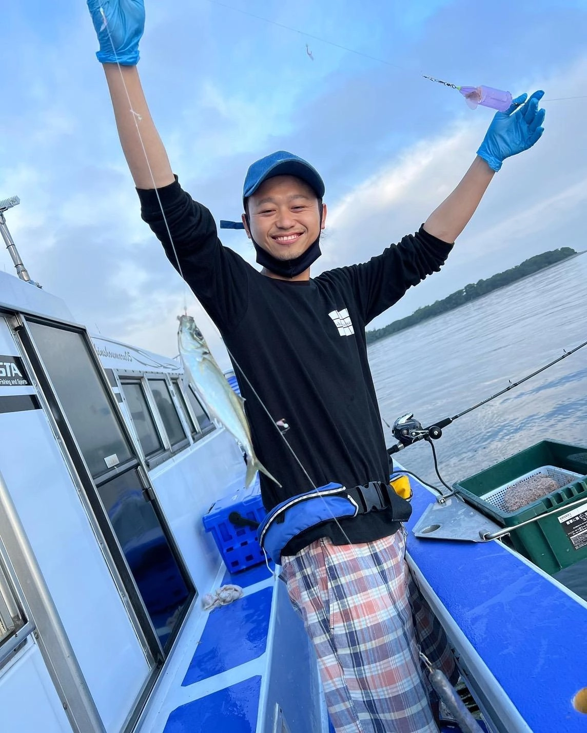 サビキで釣るアジのサイズが大きいです！多点掛けすることもできました！