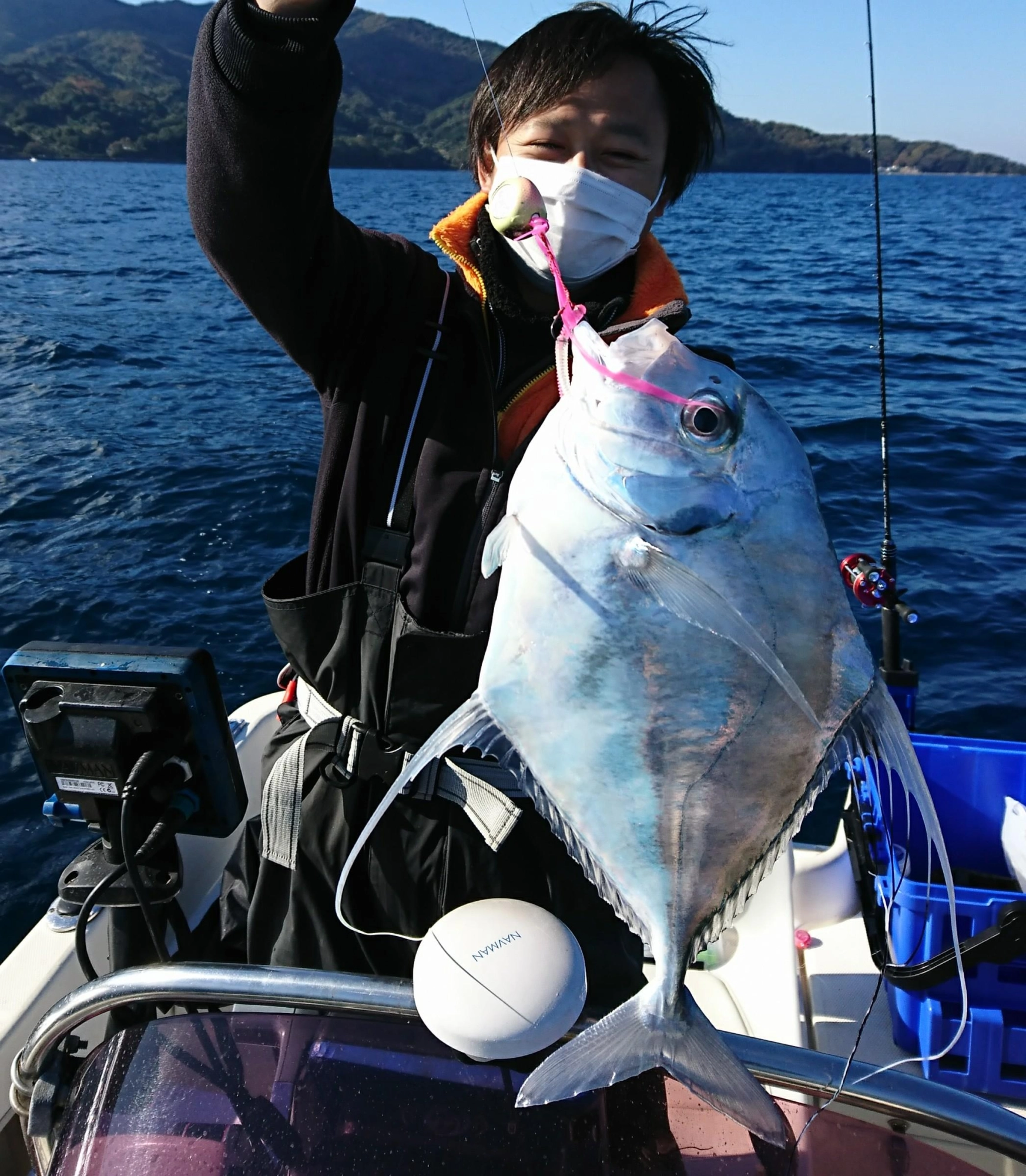 タイラバでイトフキアジが釣れました。