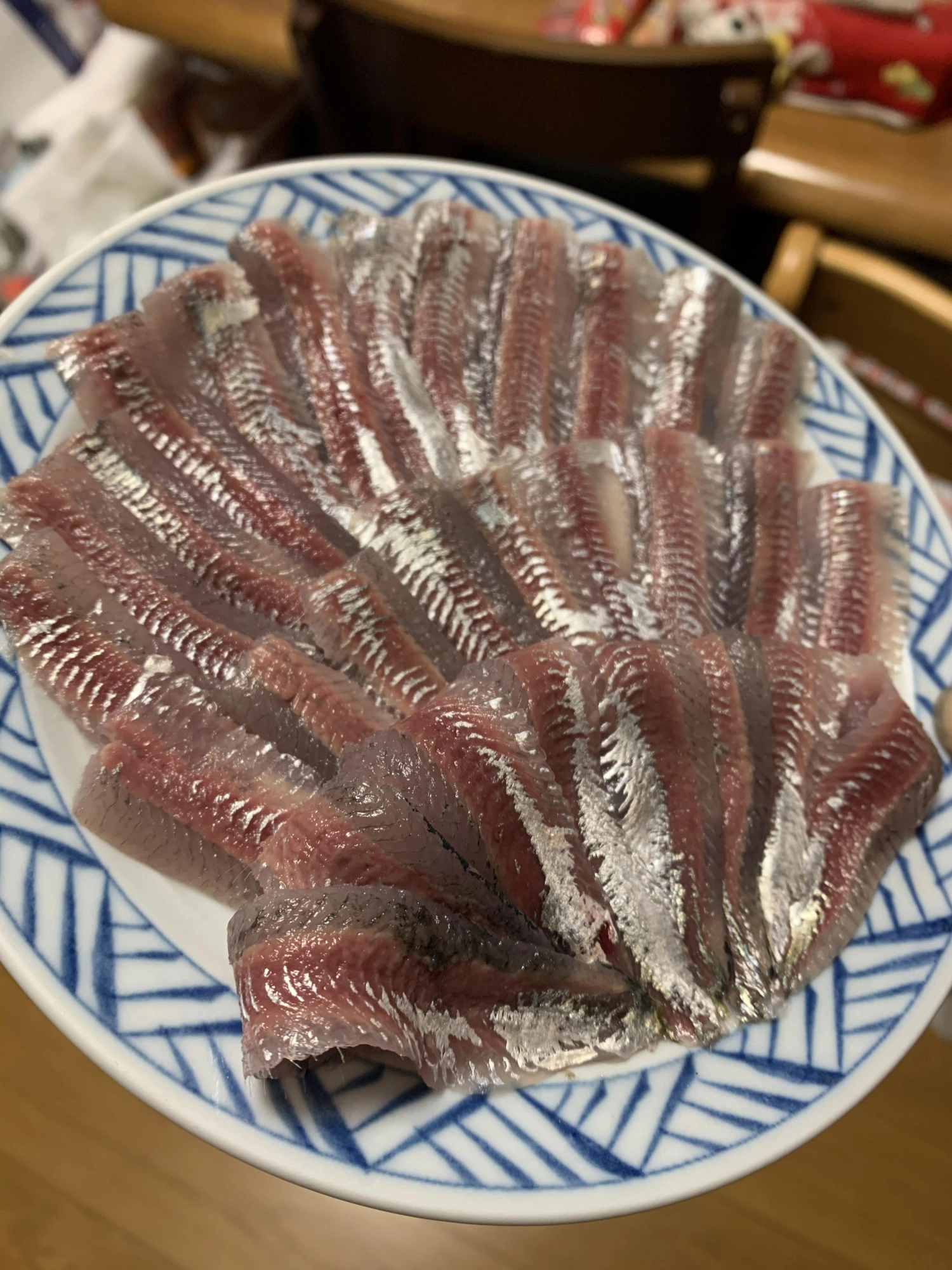 お刺身は生姜醤油で