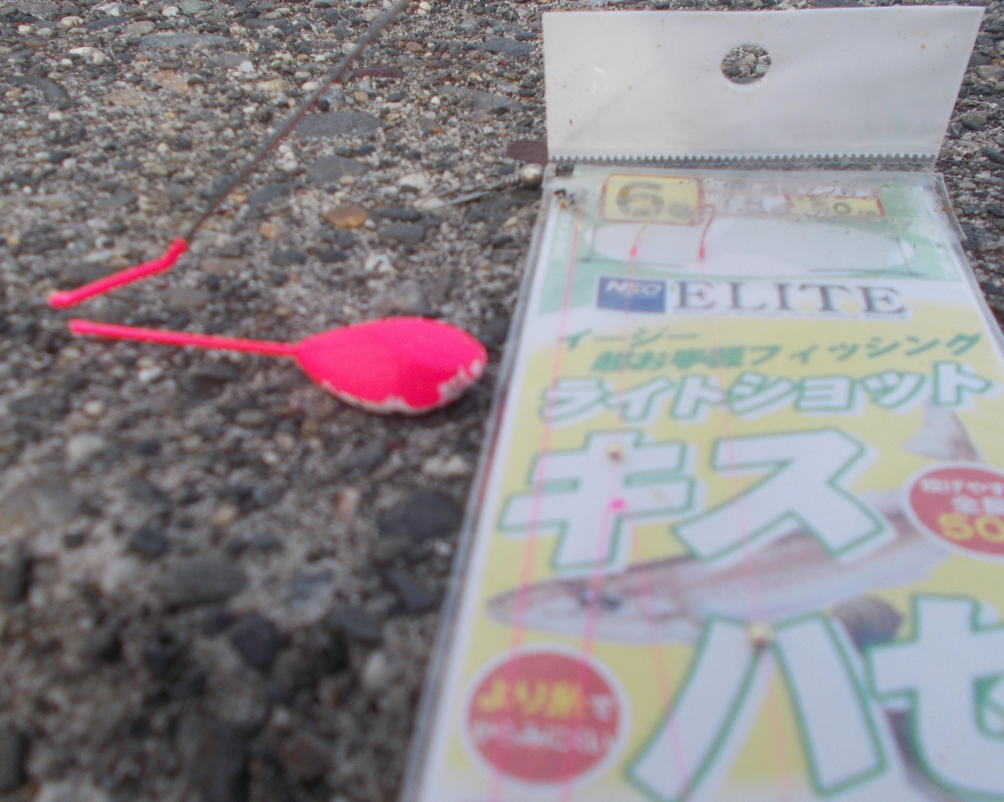 使った仕掛けはコレ、立つ天秤は根掛り少なくて浜名湖の釣りでは大活躍です。