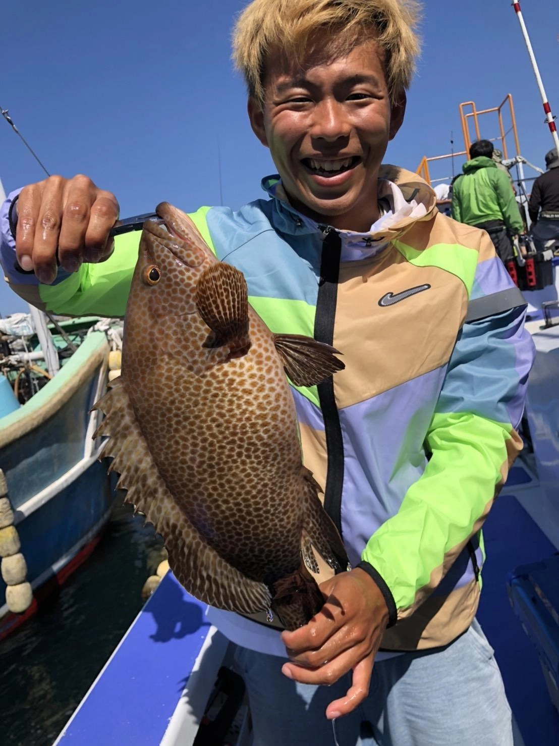45cm以上の良型のオオモンハタも釣れていました！