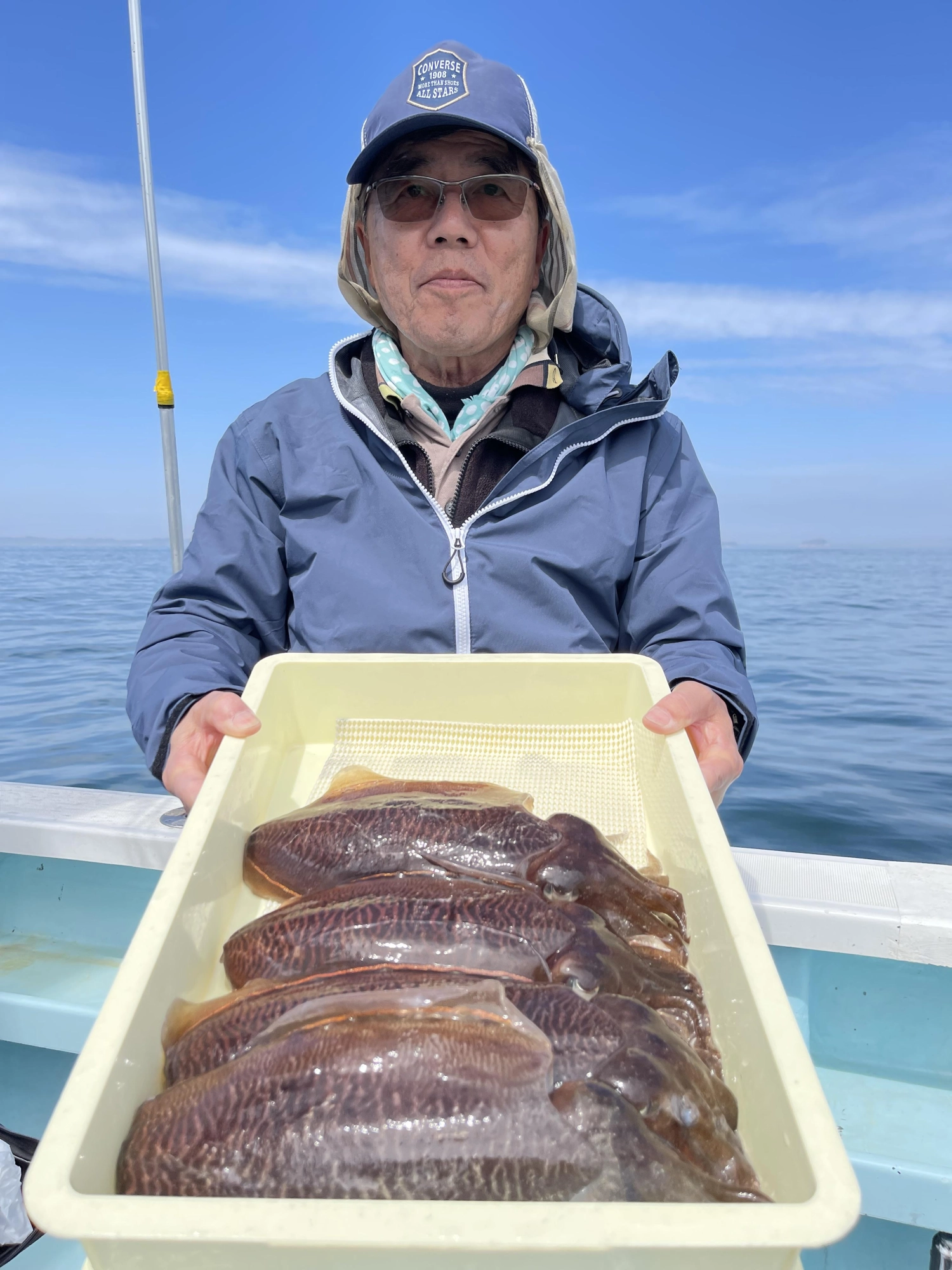 こちらの常連様はデッカコウイカ混じりに❹ハイも乗せるッ‼︎