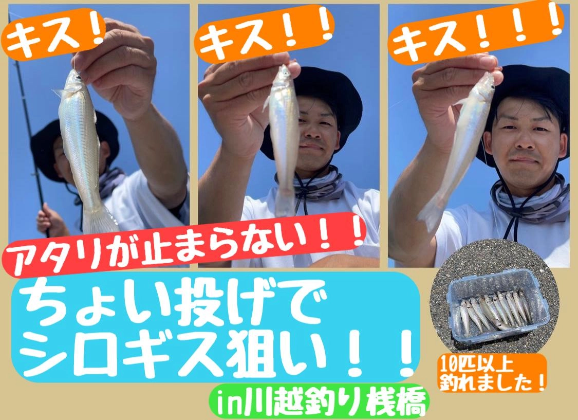 【アタリが止まらない！】ちょい投げin川越釣り桟橋