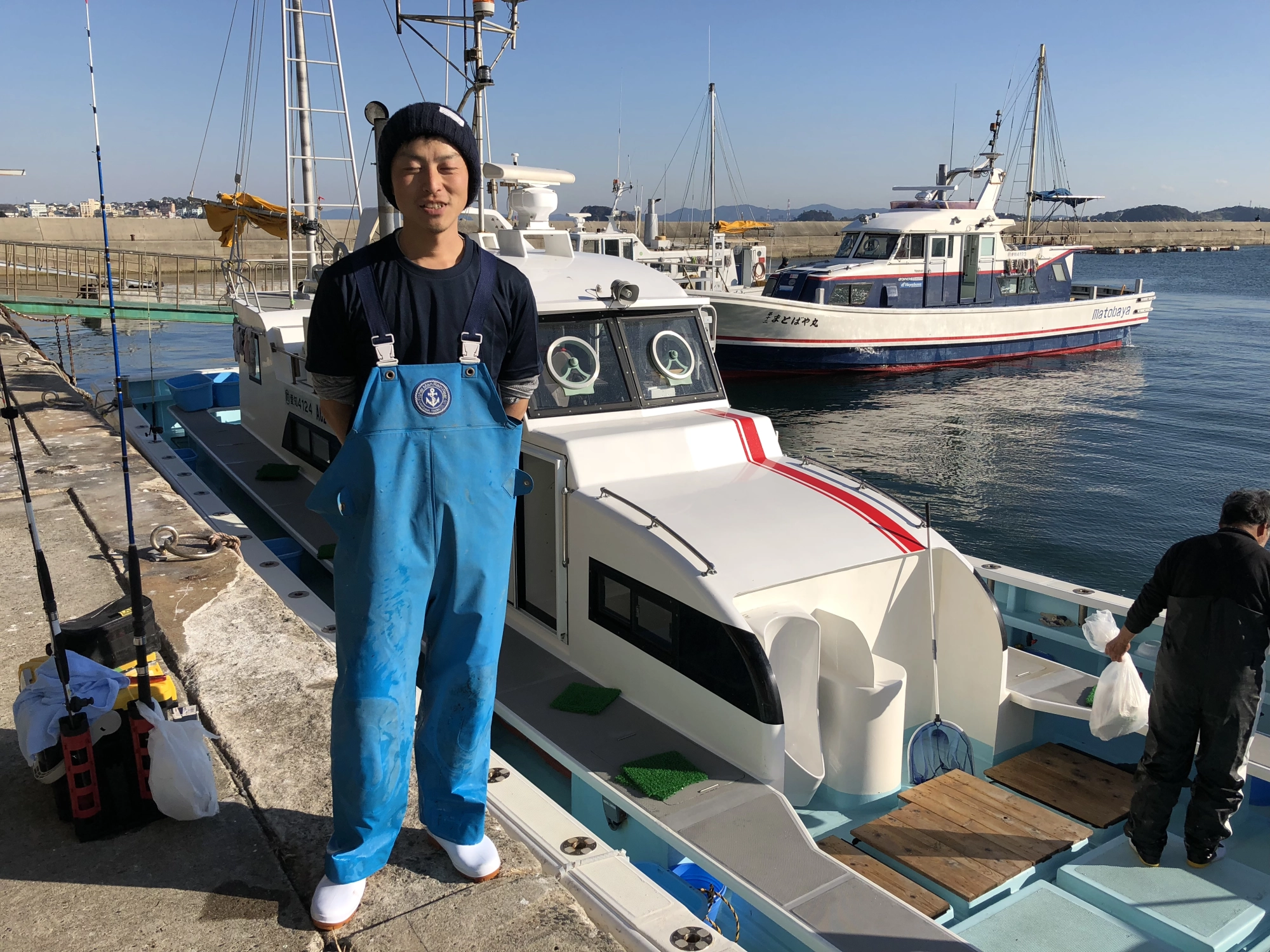 まとばや所属武丸船長です。