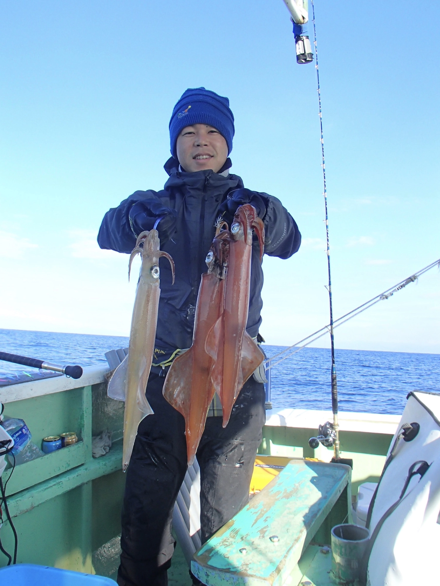 駿河湾のブランドヤリイカ！パラソル級ゲット！！