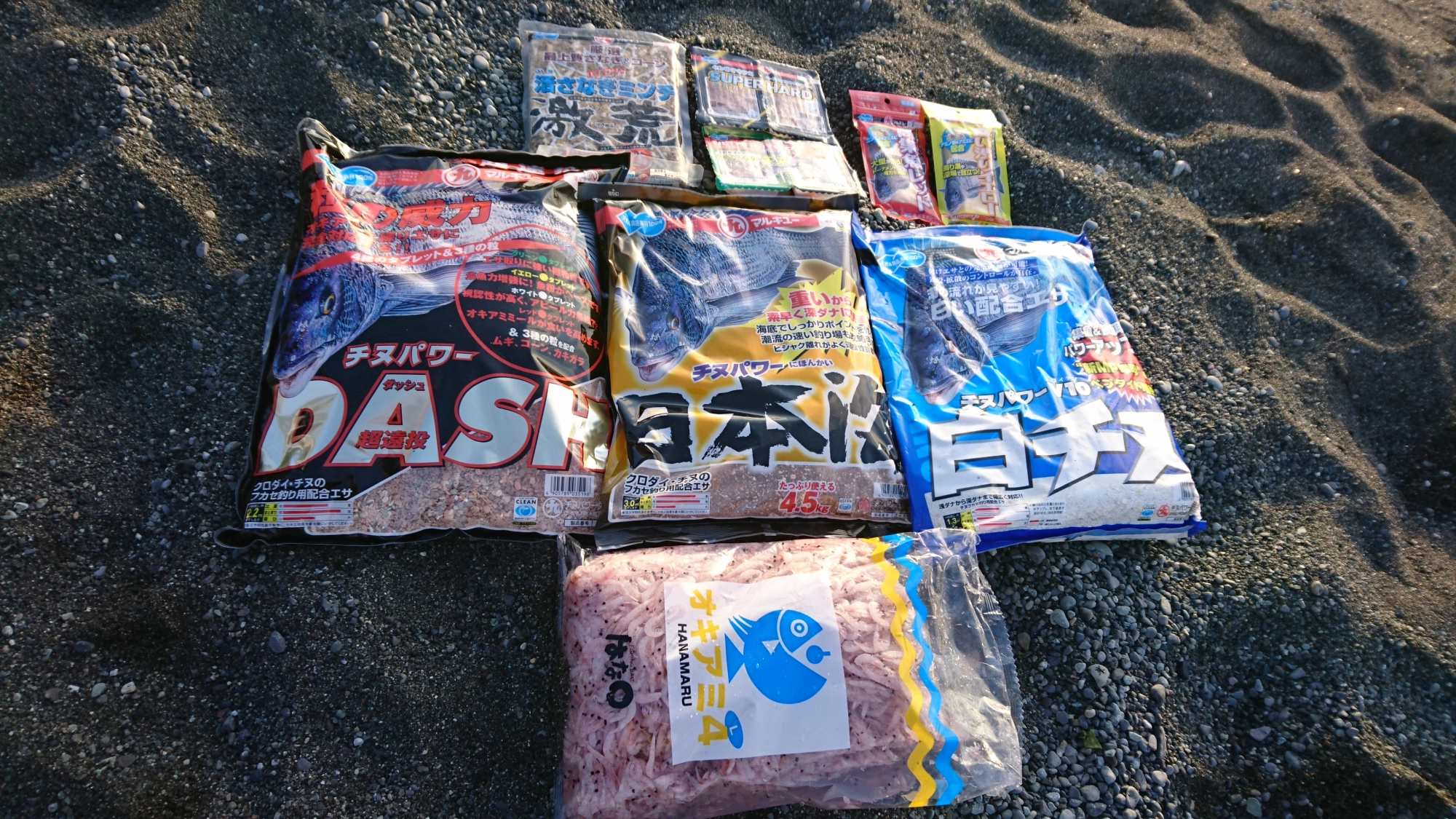 今回使用したエサ