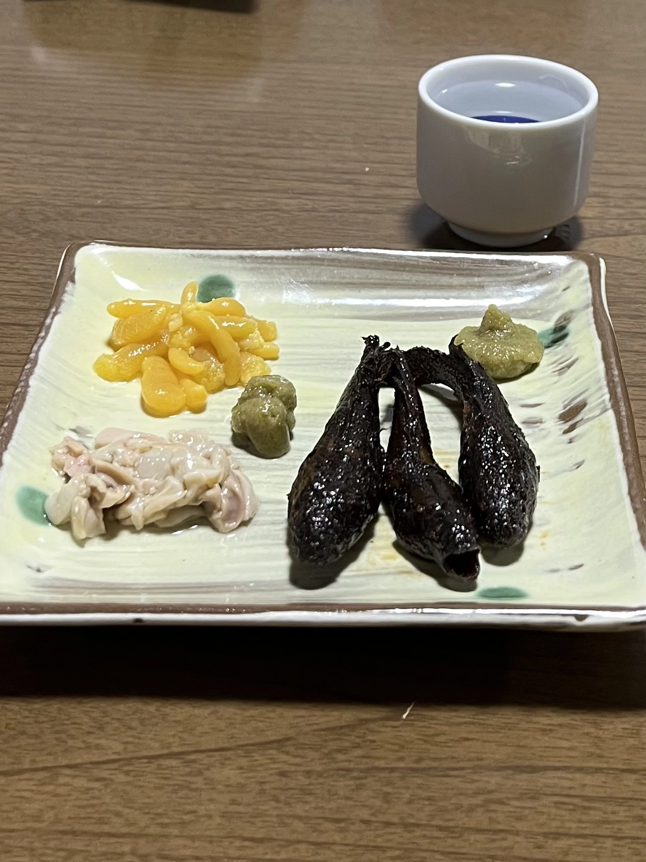 ヌマチチブ佃煮、たまごと肝の塩辛