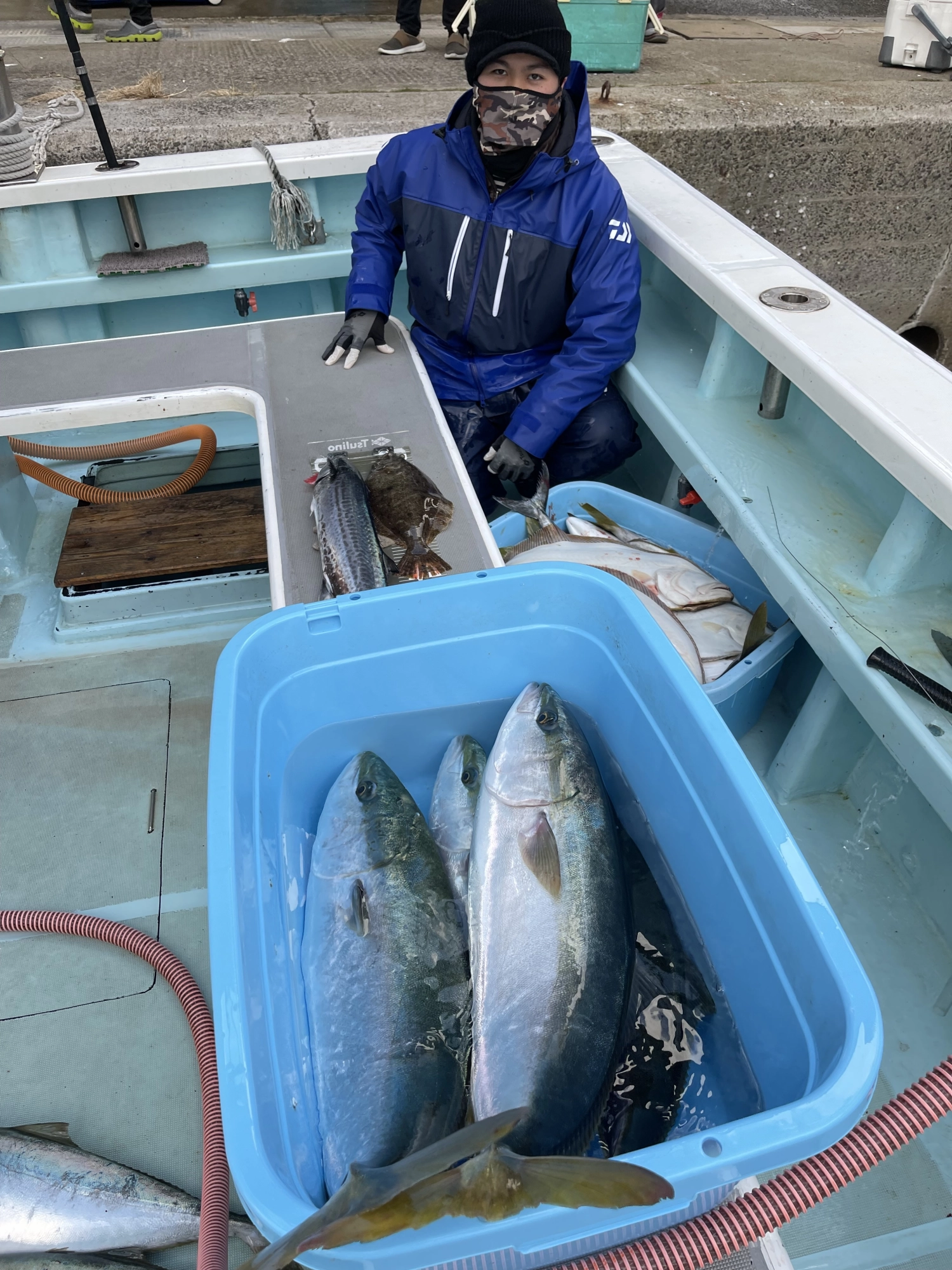 いつものツリボくんもマルにワラサにサワラに肉厚ビラメを狩るッψ(｀∇´)ψ